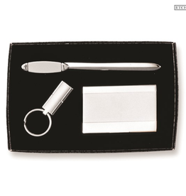 American Jewelry Business Card Holder, Key Ring & Letter Opener 3-piece Gift Set