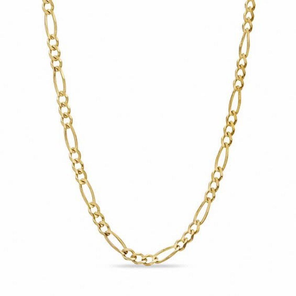 American Jewelry 14k Yellow Gold 22" 6mm Figaro Link Chain