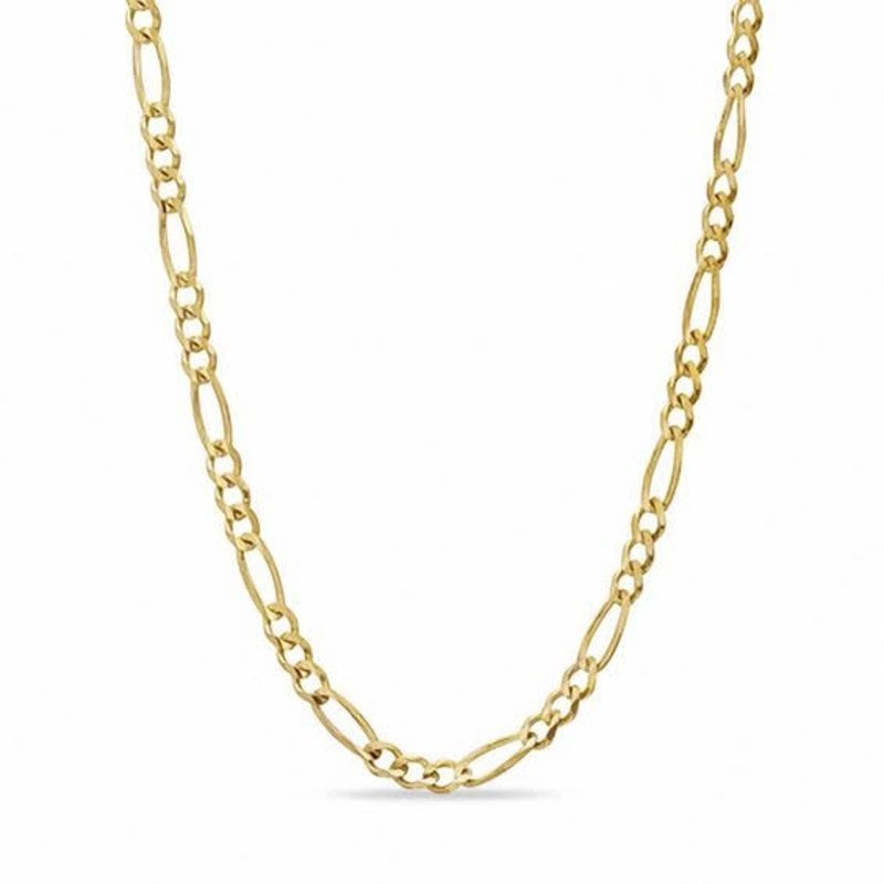 American Jewelry 14k Yellow Gold 22" 6mm Figaro Link Chain