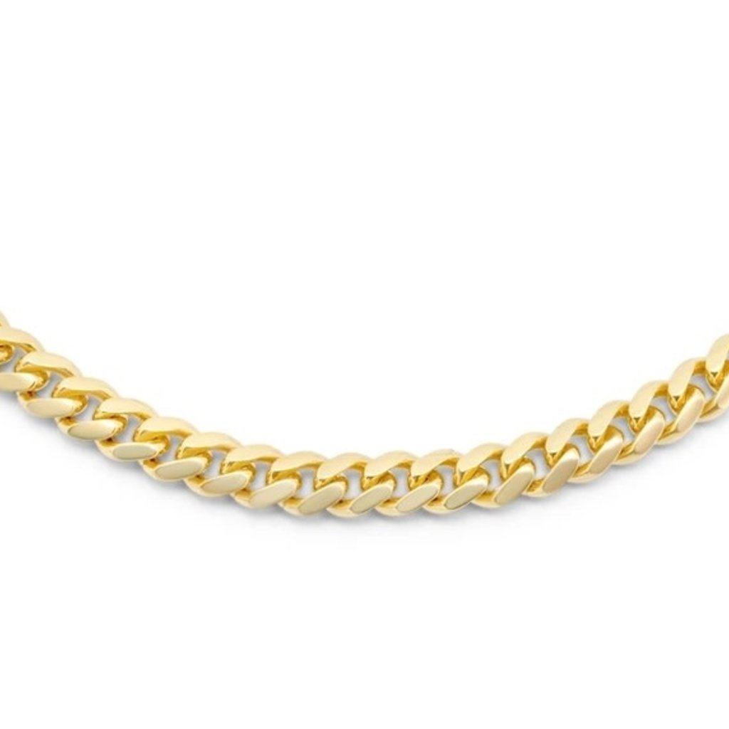 American Jewelry 14k Yellow Gold 20" 6.6mm Cuban Link Chain