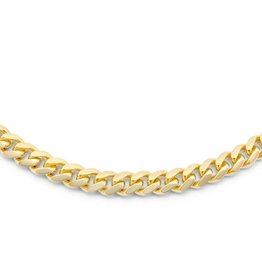 American Jewelry 14k Yellow Gold 20" 6.6mm Cuban Link Chain