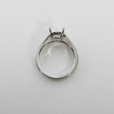 American Jewelry Platinum .35ctw Round Brilliant Diamond Semi Mount Engagement Ring (Size 5)