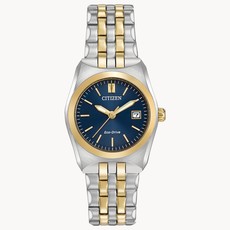 Citizen Citizen Eco-Drive Corso Two-Tone Ladies Watch with Blue Dial