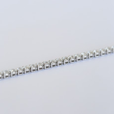 American Jewelry 14K White Gold 5ctw Lab Grown Diamond Tennis Bracelet (7")