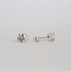 American Jewelry 14k White Gold 2ctw H-I/SI1 Diamond Stud Earrings