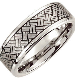 American Jewelry Cobalt Laser Design Wedding Ring
