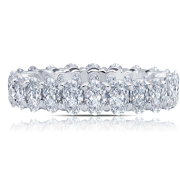 American Jewelry Lafonn 4.62ctw Oval Eternity Band (Size 5)