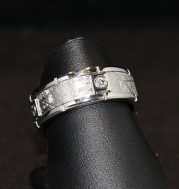 American Jewelry Lashbrook Cobalt Meteor .28ctw Diamond Wedding Band (Size 11.5)