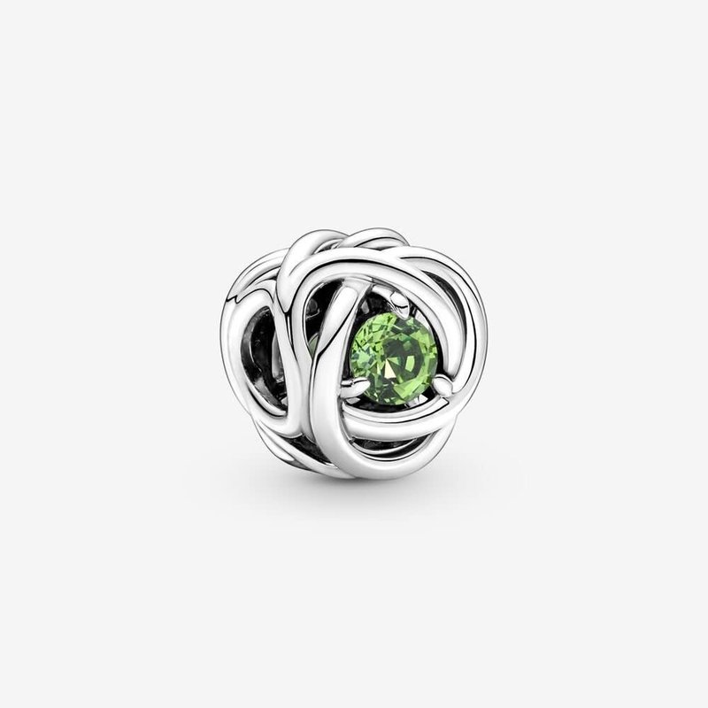 Pandora PANDORA Charm, August Spring Green Eternity Circle