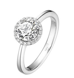 Lafonn Lafonn 1.05ctw April Birthstone Ring, Simulated Diamonds, Sterling Silver