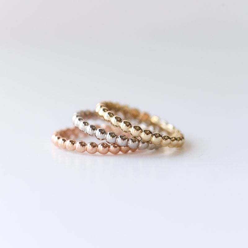 American Jewelry Eternity Beaded Stackable Ring