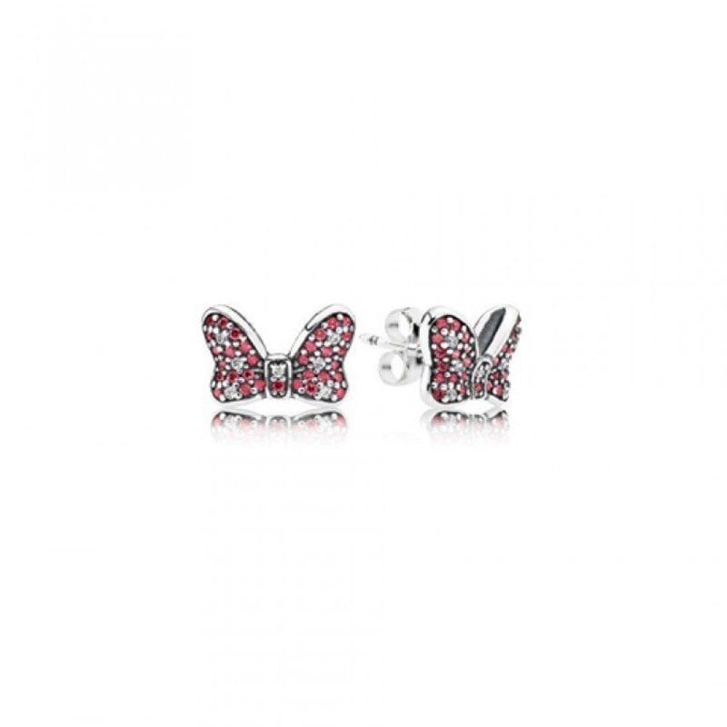 Pandora Retired - PANDORA Earrings Disney, Minnie's Sparkling Bow