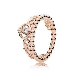 Pandora PANDORA Rose Ring, My Princess Tiara, Clear CZ - Size 54