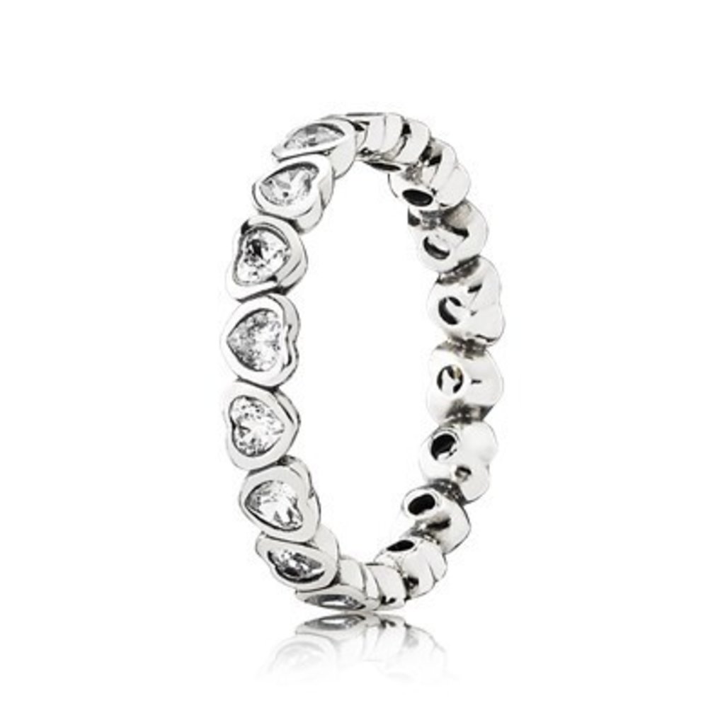 Retired - PANDORA Ring, Forever More, Clear CZ - Size 54