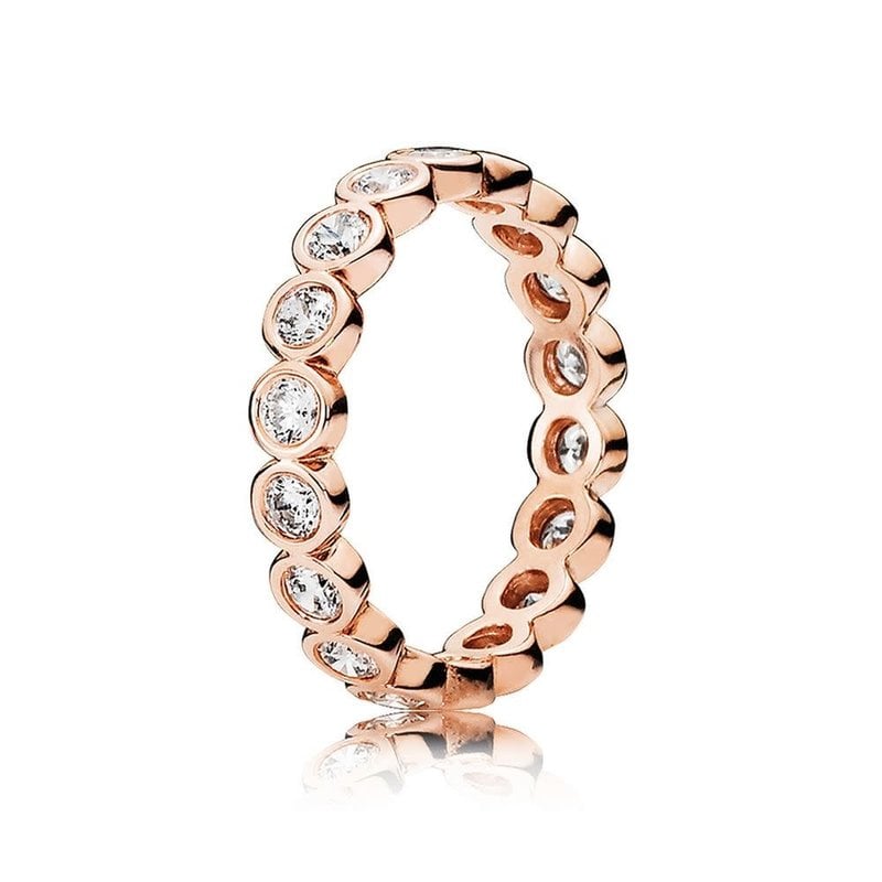 PANDORA Ring, Luminous Ice, Clear CZ - Size 52 - American Jewelry