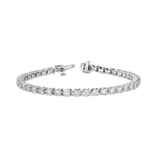 American Jewelry American Classic Lab Diamond Three Prong Tennis Bracelet