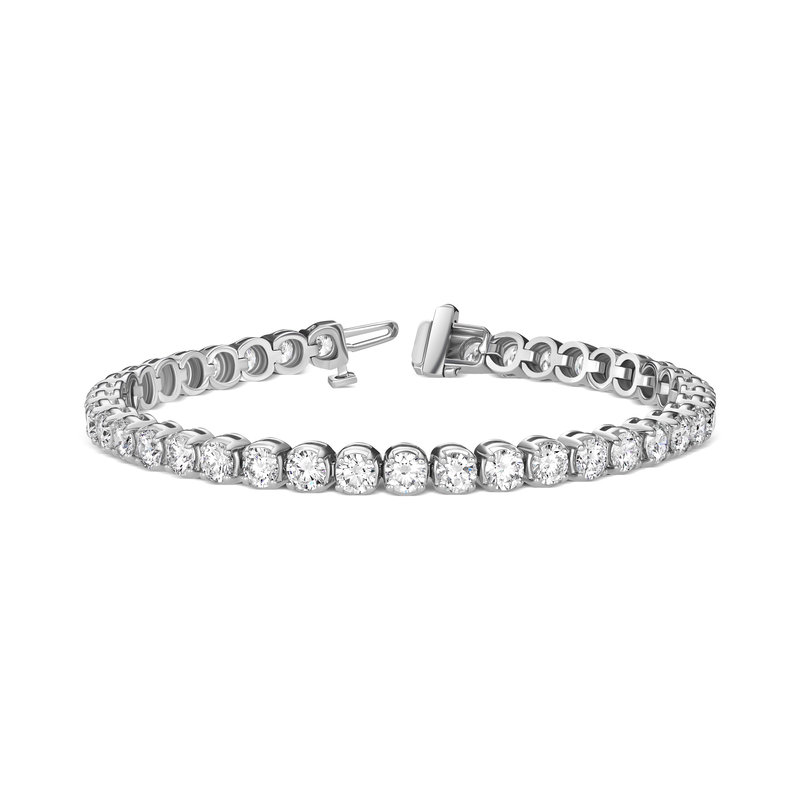 American Jewelry American Classic Lab-Grown Diamond Four Prong Tennis Bracelet