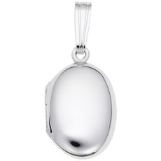 American Jewelry Sterling Silver Oval Locket Charm