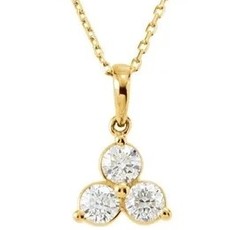 American Jewelry American Classic Trio Diamond Necklace