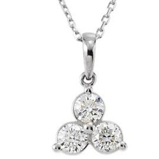 American Jewelry American Classic Trio Diamond Necklace