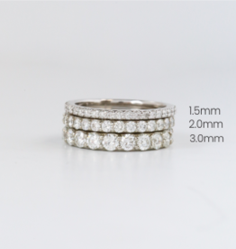 American Jewelry American Classic Straight Stackable Diamond Band