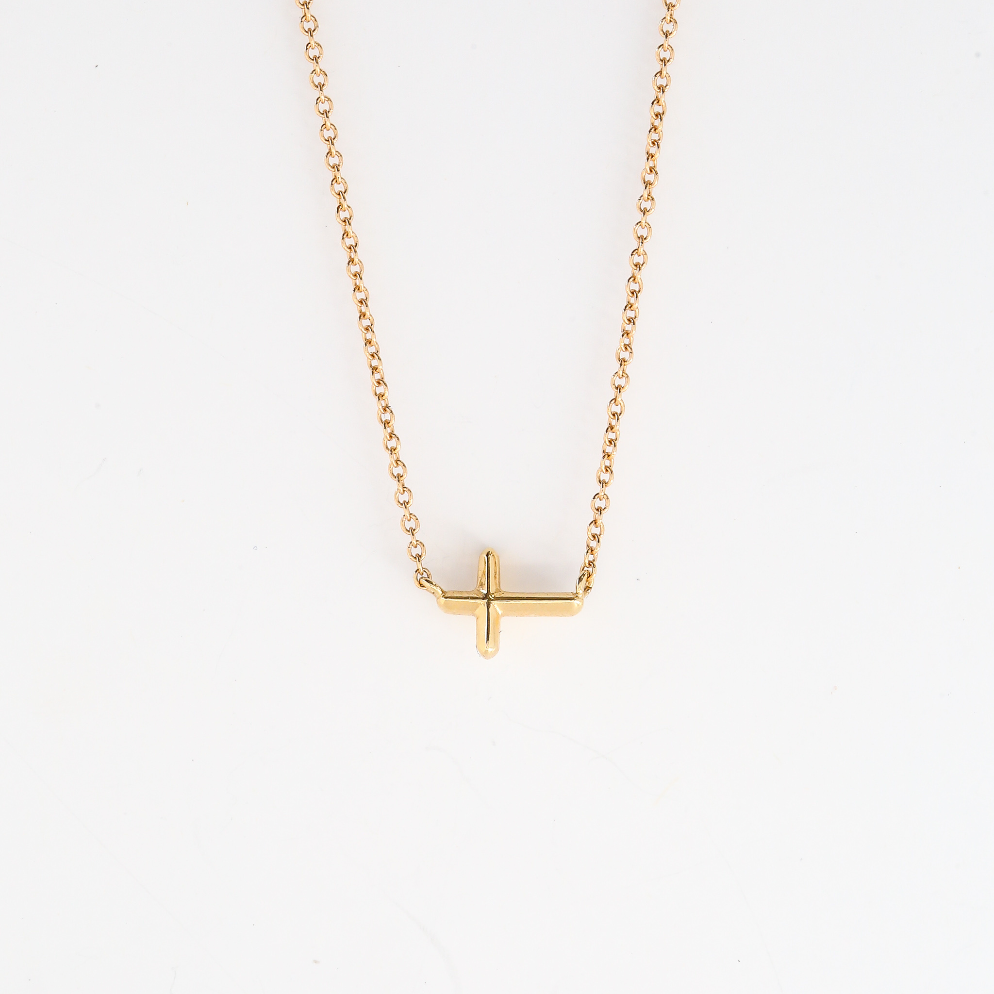 Ari Chain | Sterling Silver Necklace with Sideways Cross | NightRider  Jewelry