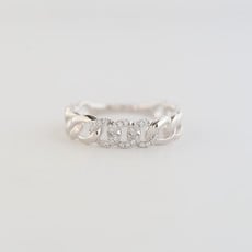 American Jewelry Diamond Accented Chain Ring