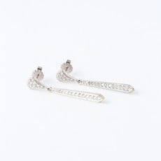 American Jewelry 14K White Gold .35ctw Diamond Drop Earrings
