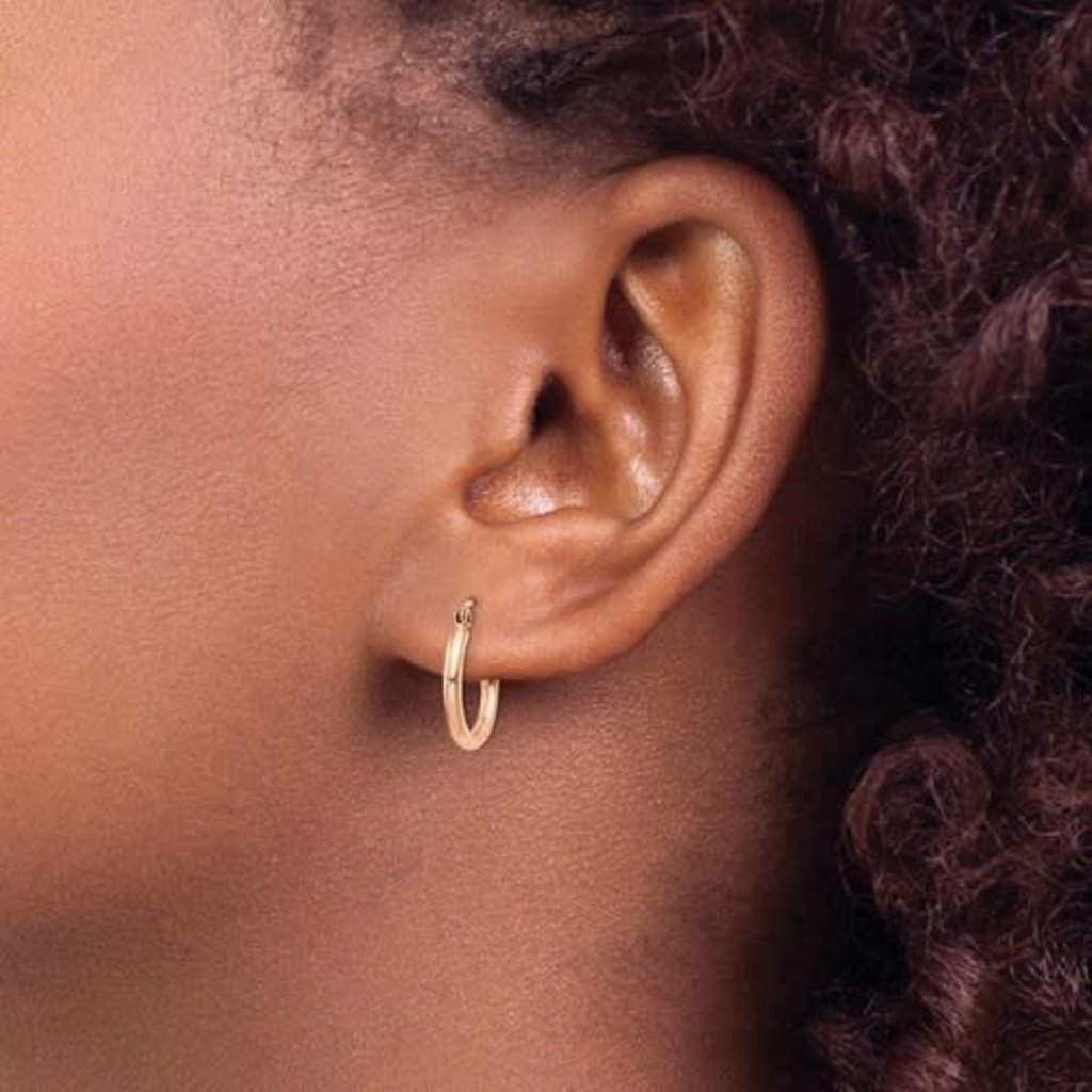 American Jewelry American Classic Rose Gold Hoop Earrings