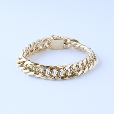 American Jewelry 14K 10.5mm Curb Chain Bracelet (7")