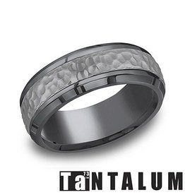 American Jewelry Tantalum 7.5mm Gents Benchmark Wedding Band (Size 10)