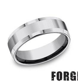 American Jewelry Tungsten 7mm Gents Benchmark Wedding Band (Size 9)