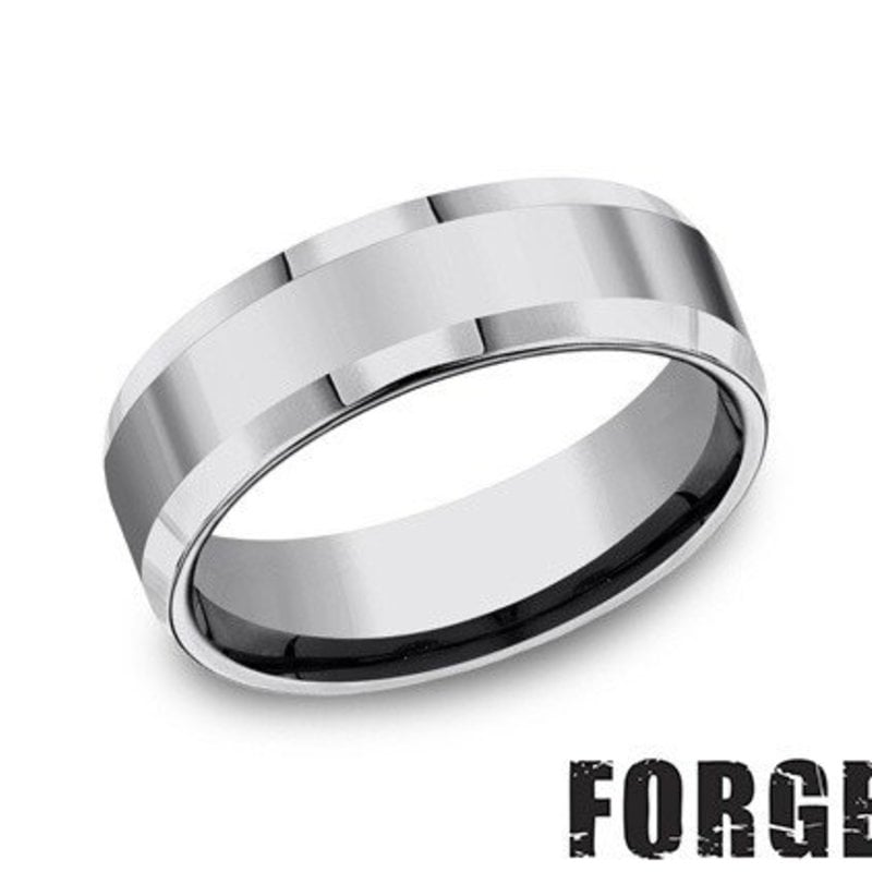 American Jewelry Tungsten 7mm Gents Benchmark Wedding Band (Size 9)