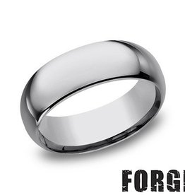 American Jewelry Tungsten 8mm Gents Benchmark Wedding Band (Size 8)