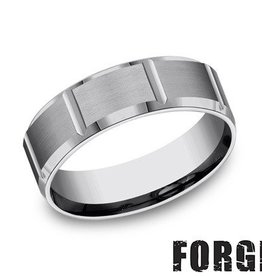 American Jewelry Tungsten 7mm Gents Benchmark Wedding Band (Size 9)