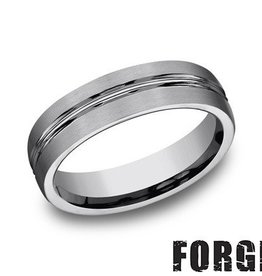 American Jewelry Tungsten 6mm Gents Benchmark Wedding Band (Size 10)