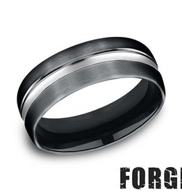 American Jewelry Black Cobalt 7.5mm Gents Benchmark Wedding Band (Size 10)