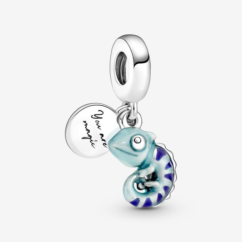 Pandora PANDORA Charm, Color Changing Chameleon, Blue Murano Glass