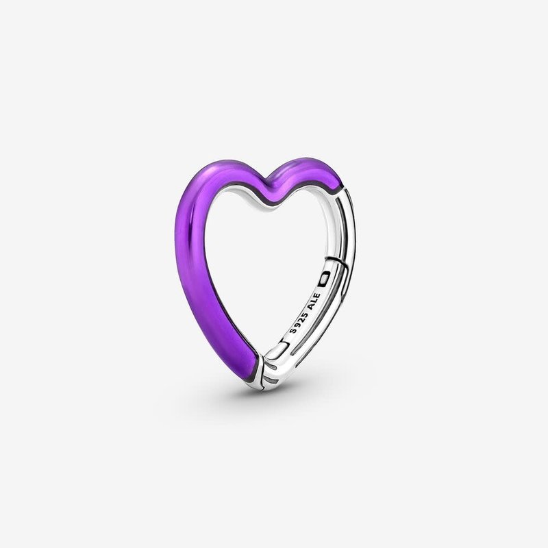 Pandora PANDORA ME, Bright Purple Styling Heart Connector