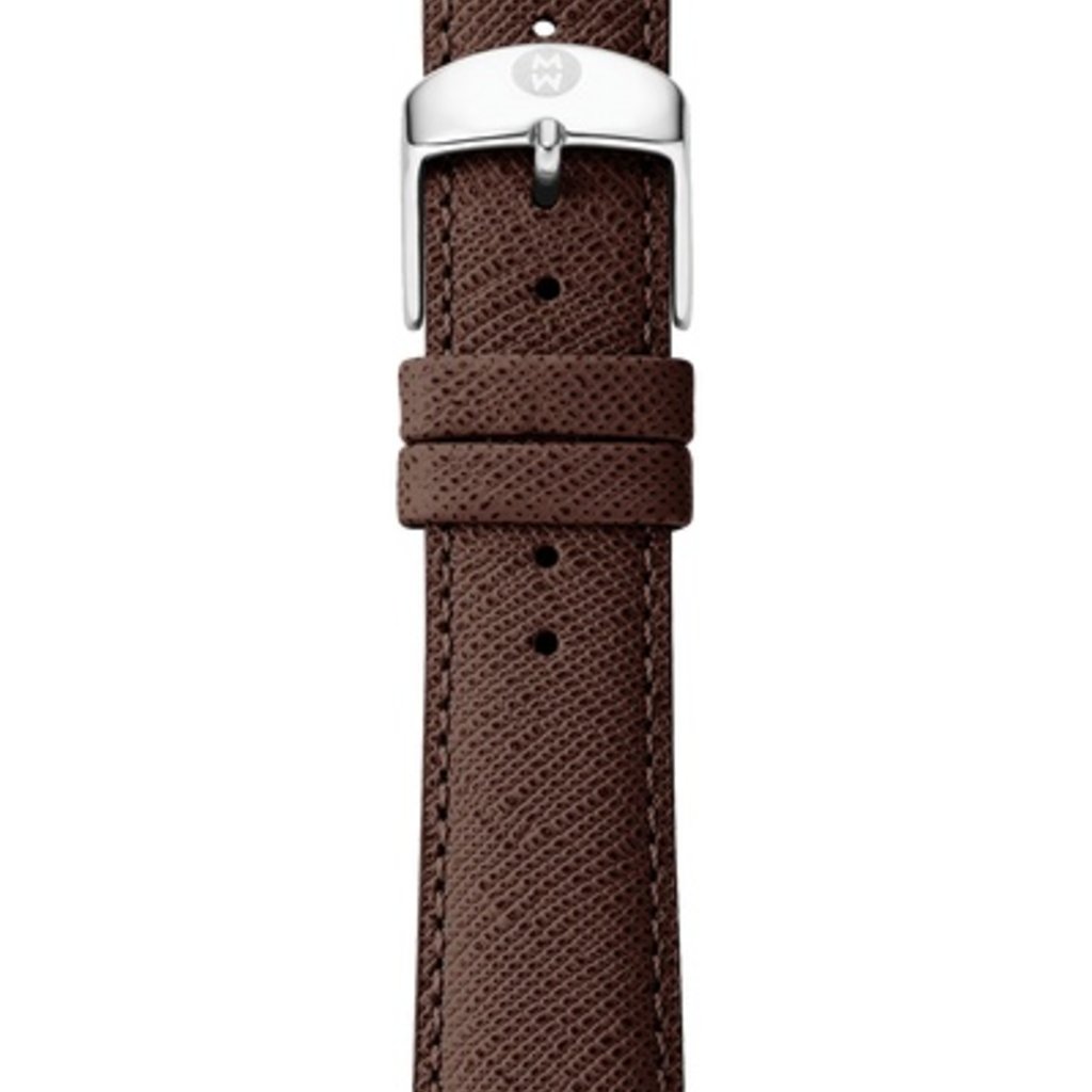 Michele 18mm Saffiano Leather Watch Band American Jewelry