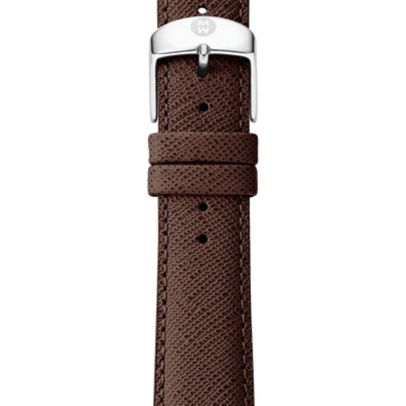 Michele Michele 18mm Saffiano Leather Watch Band