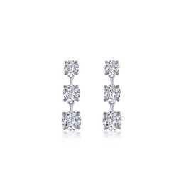 American Jewelry Lafonn 1.80ctw Simulated Diamond Station Drop Earrings