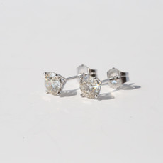 American Jewelry 14K White Gold 1ctw Diamond Stud Earrings