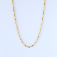 18k Yellow Gold 2mm Cable Chain 18"