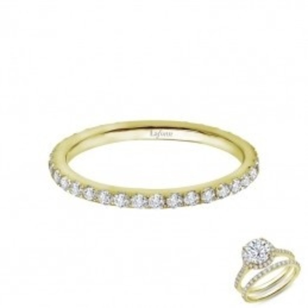 Lafonn Lafonn .38ctw 38 Stone Gold Plated Eternity Band