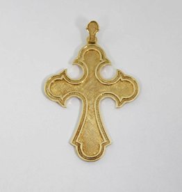 American Jewelry 18K Yellow Gold Cross Pendant