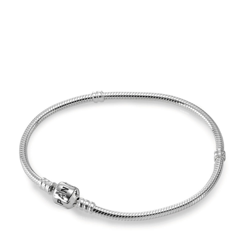 Pandora Sterling Silver 7 inch plus 1 inch extender charm bracelet