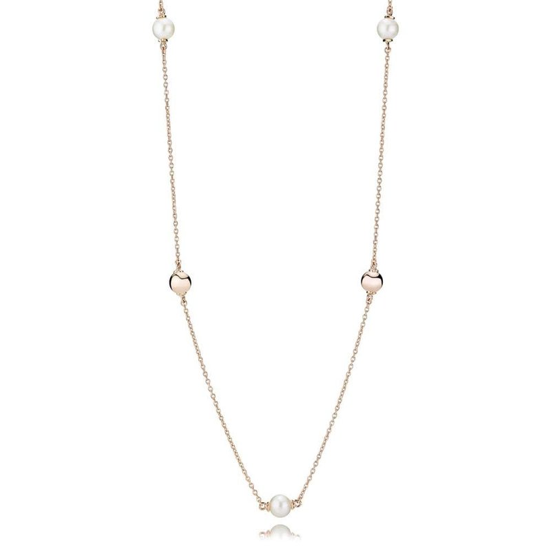 Pandora Retired - PANDORA Rose Necklace, Contemporary Pearls - 80 cm / 31.5 in