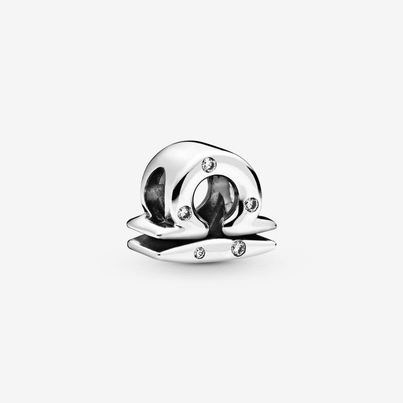 Pandora PANDORA Charm, Sparkling Libra Zodiac, Clear CZ