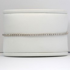 American Jewelry 14k White Gold 1.30ctw Round Brilliant Diamond Tennis Bracelet (7.5")